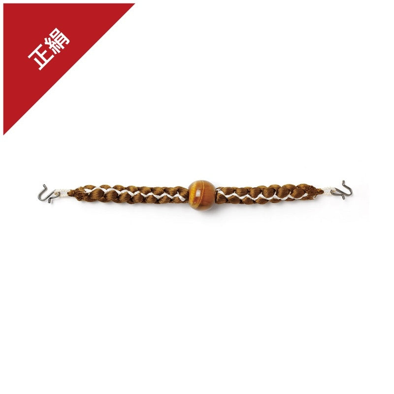 [Haorihimo] Brown Cord with Tiger's Eye