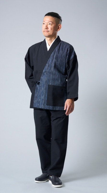 [SamuE Jura] Handwoven Cotton_Black Navy