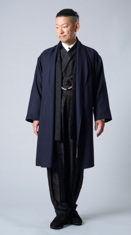 [Fall/Winter 2023] Wool Drape Coat_Navy