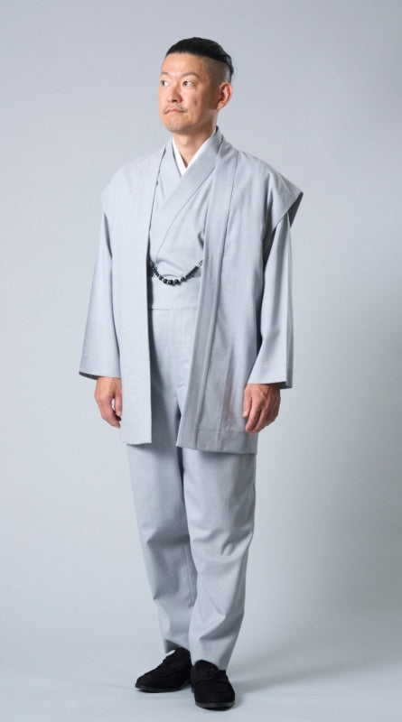 [Fall/Winter 2023] Tropical Wool Kimono Suit_Light Gray