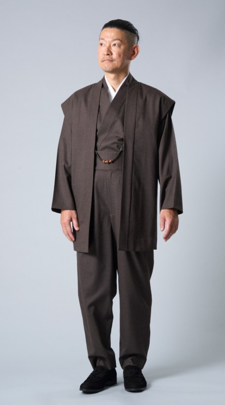 [Autumn/Winter 2023] Tropical Wool Kimono Suit_Brown