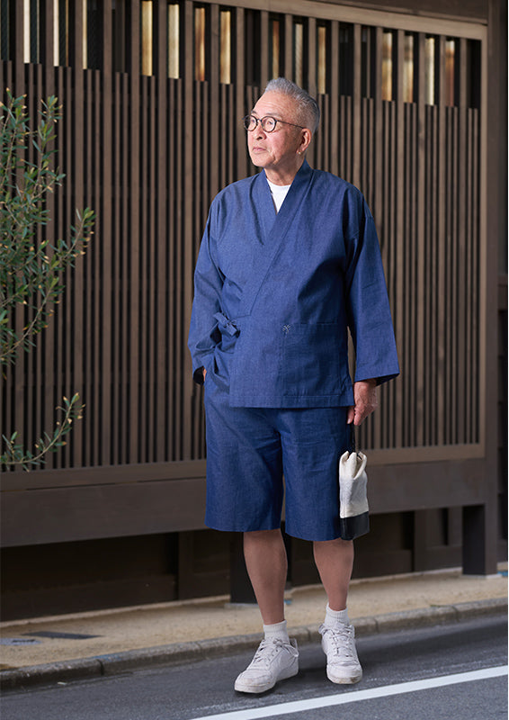 [Samue KIARA] Summer Two Pants Samue Set_Denim Navy