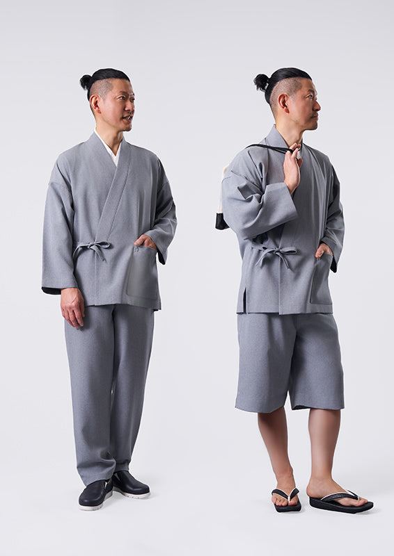 [Samue KIARA] Summer Two-Pants Samue Set in Light Gray