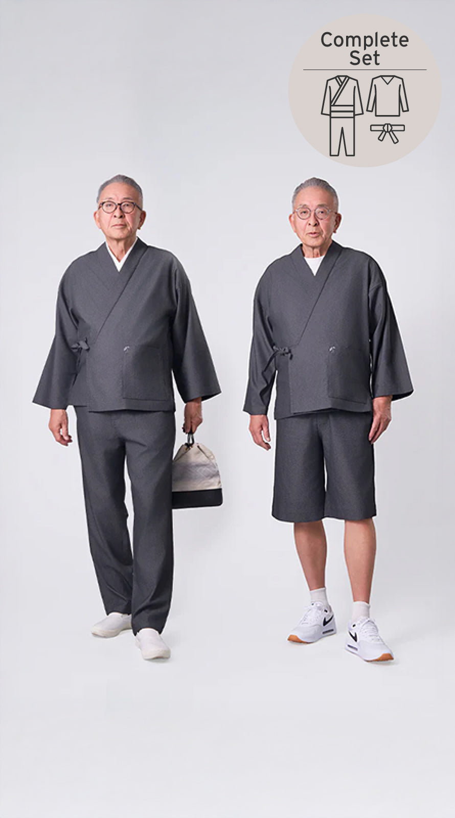 [Complete Set][Samue KIARA] Summer Two Pants Samue Set_Denim Black